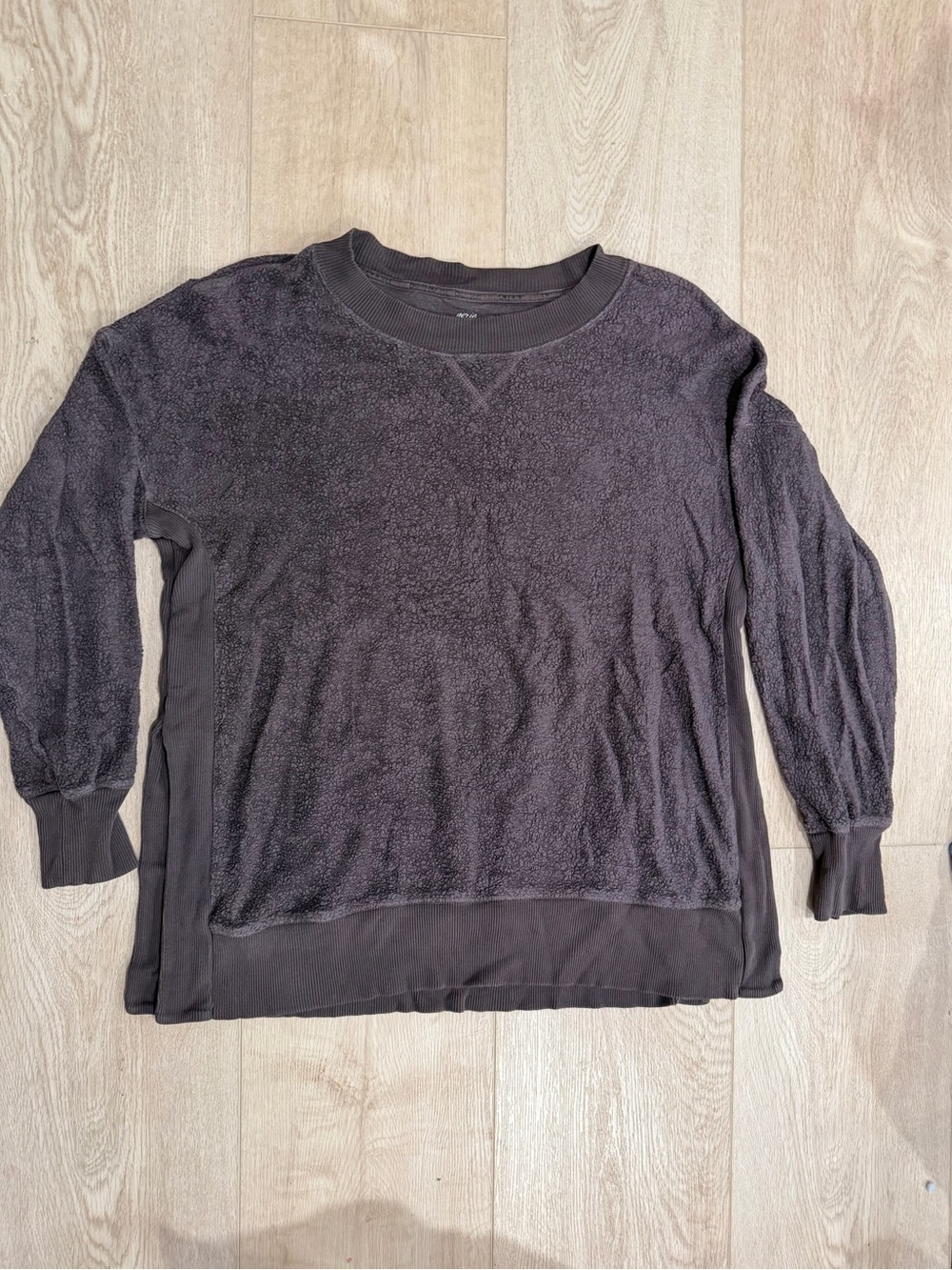 aerie deep brown Pullover nubby Tunic